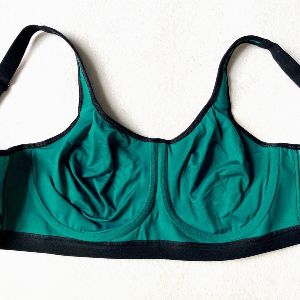 WACOAL Nordstrom Brandi High Impact‎ Underwire Sports Bra in Turquoise Teal 40DD - Picture 5 of 11